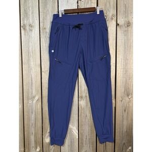 Baleaf Womens Activewear Joggers Pants Blue Quick Dry Lightweight Pockets Med